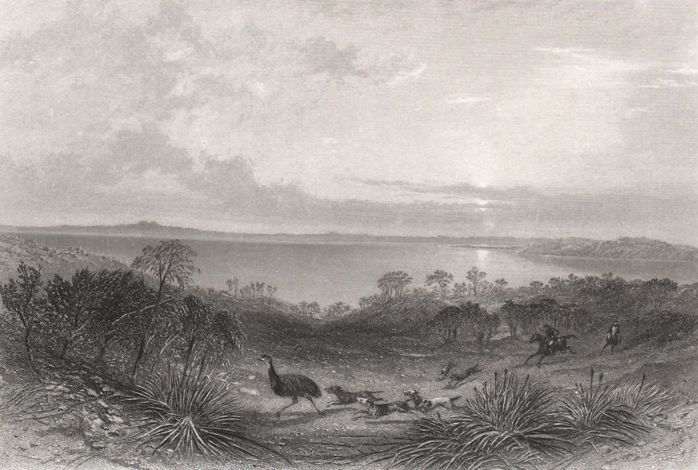 "Lake Albert", by Edwin Carton BOOTH / John Skinner PROUT. South Australia c1874