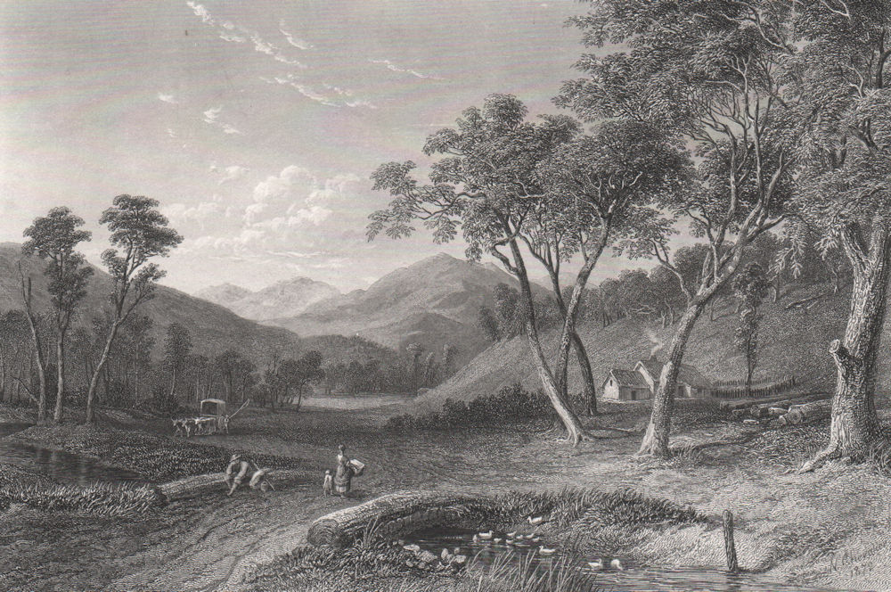 "Morses Creek Victoria". Edwin Carton BOOTH/Nicholas CHEVALIER. Australia c1874