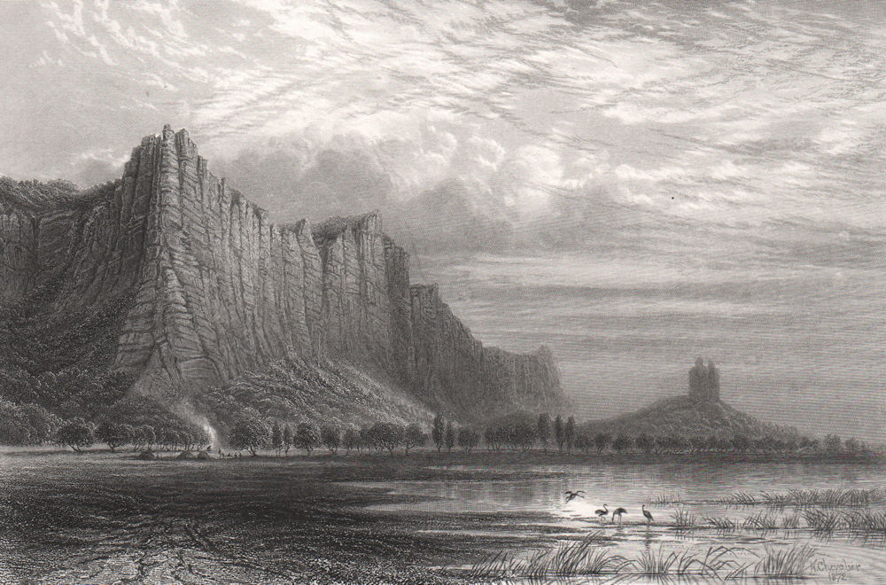 "Mount Araphilas, Victoria", by E.C. BOOTH/Nicholas CHEVALIER. Australia c1874