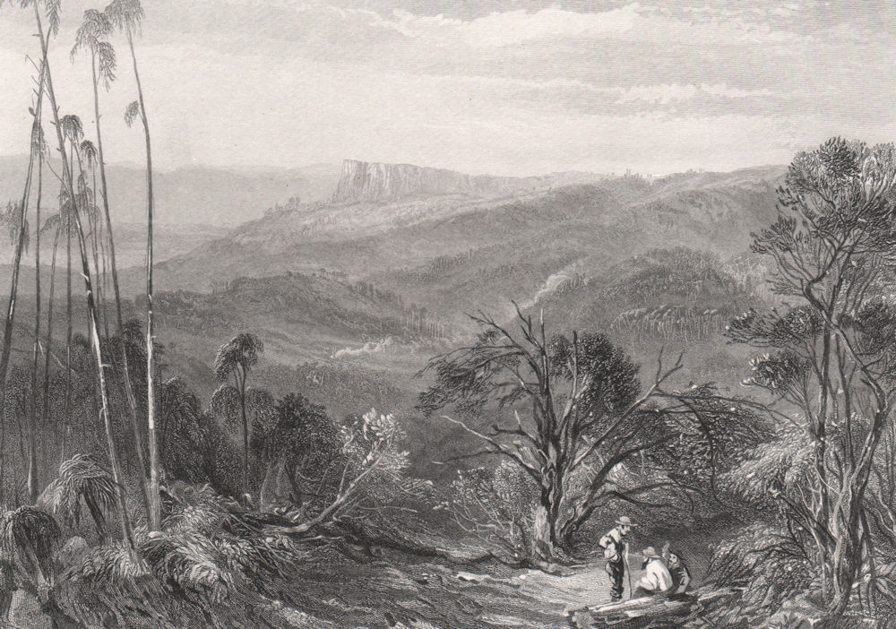 "The Dandenong Ranges, Victoria", by E.C. BOOTH/J.S. PROUT. Australia c1874