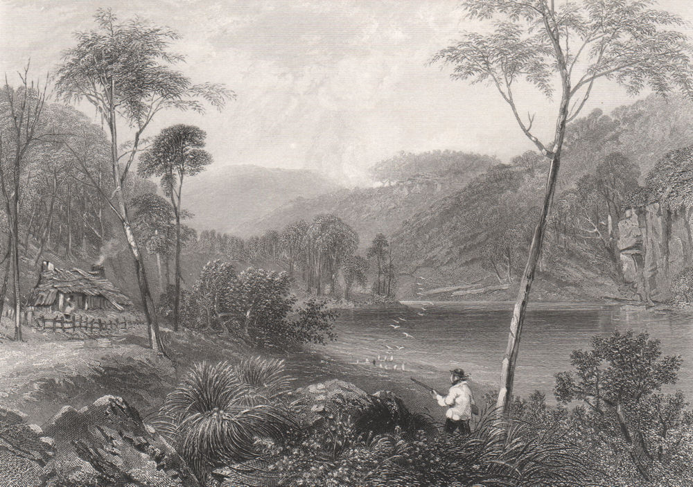 "Fairlight Glen, On the Warragamba", by BOOTH/PROUT. NSW, Australia c1874