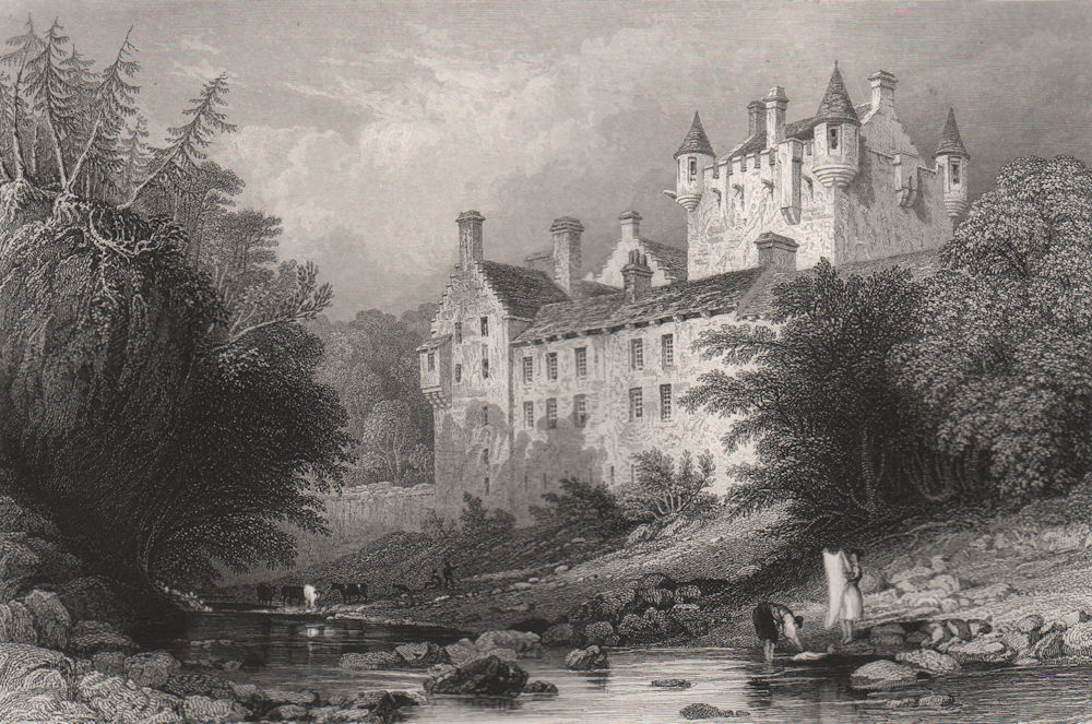 Associate Product Cawdor Castle. Nairnshire. Scotland. ALLOM c1840 old antique print picture