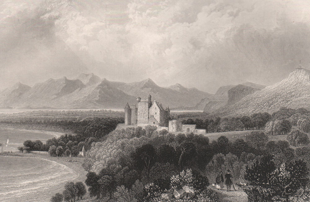Associate Product Dunrobin Castle. Sutherlandshire. Scotland. BARTLETT c1840 old antique print