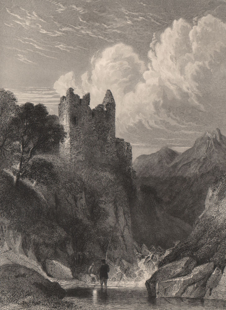 Associate Product Garth Castle, Perthshire. Scotland. DONALDSON 1868 old antique print picture
