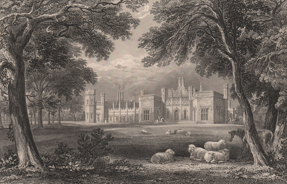 Associate Product Inchrye Abbey, Lindores, Fife, Scotland (demolished). STEWART 1868 old print