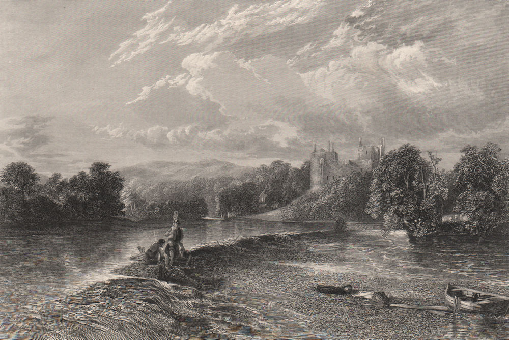 Doune Castle, Stirling, Scotland. BROWN 1868 old antique vintage print picture
