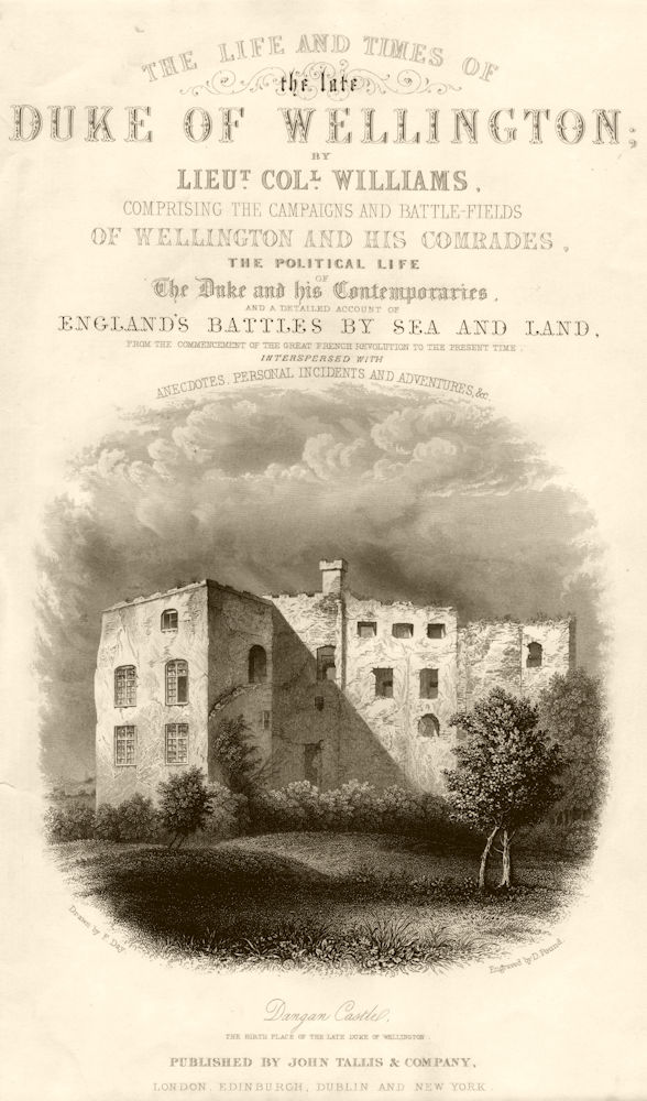 Dangan Castle. Duke of Wellington's birthplace. Co. Meath, Ireland. TALLIS c1855