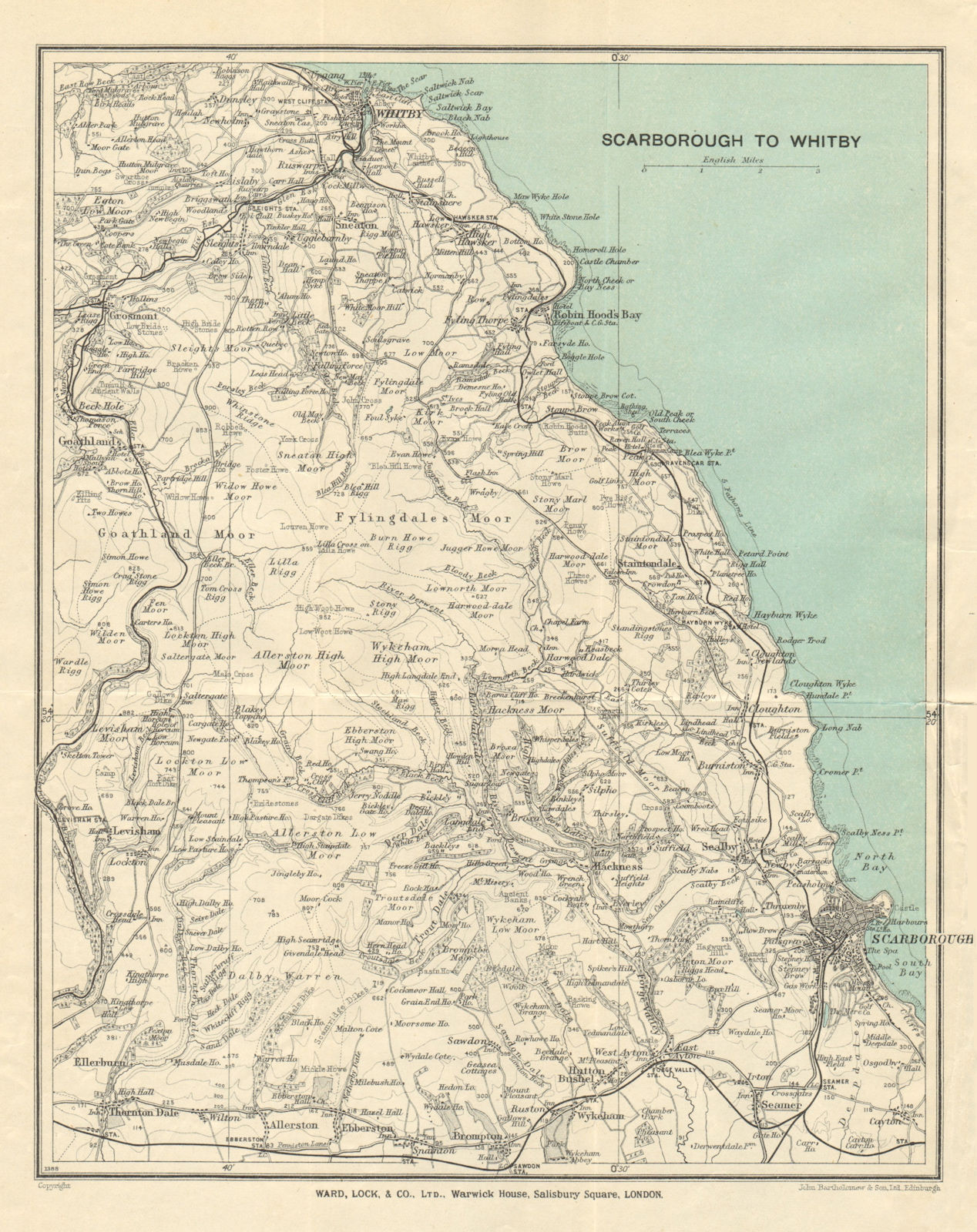 Map Of Yorkshire Coast   P 6 078289a 