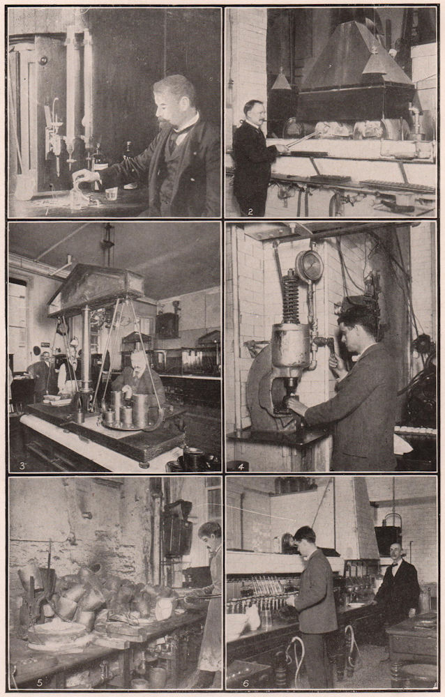 Associate Product Assaying Gold & Silver Bullion at The New York Assay Office 1903 print