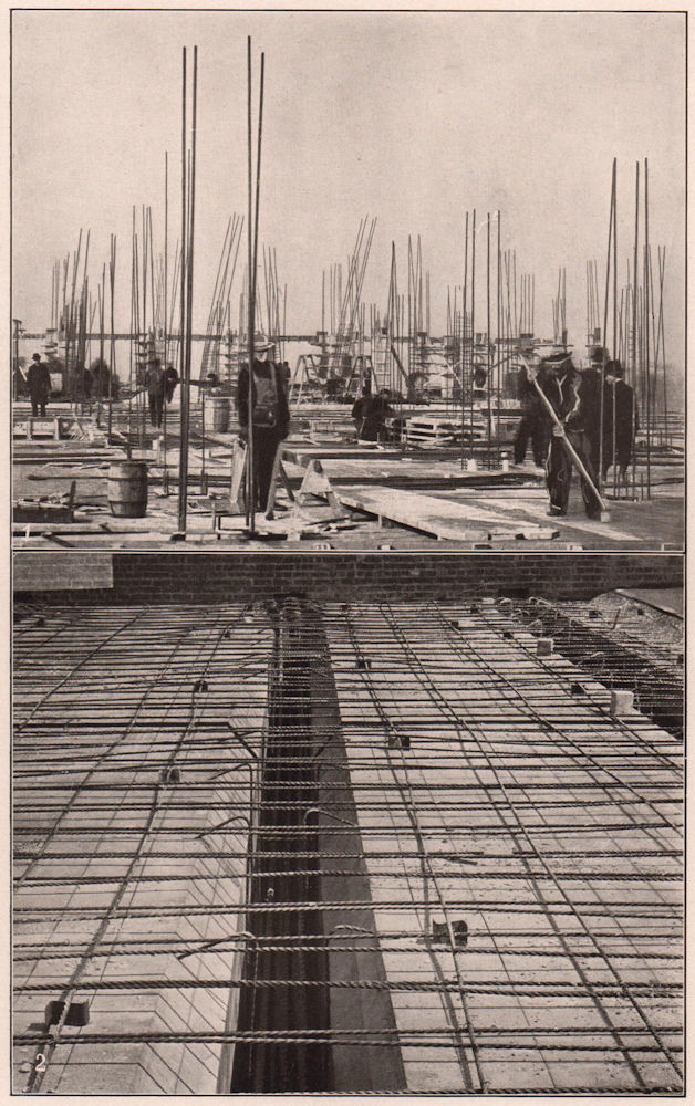 Associate Product Concrete Construction: Ransome System column erection. Wood Centering 1903