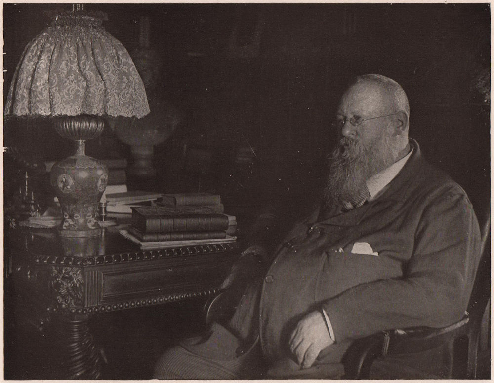 John Fiske, Historian. US 1903 old antique vintage print picture