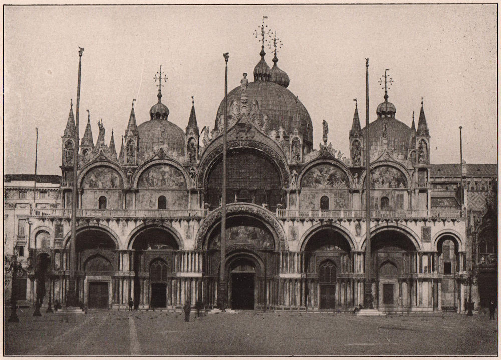 Associate Product Venice: The Cathedral of Saint Mark. Venice 1903 old antique print picture