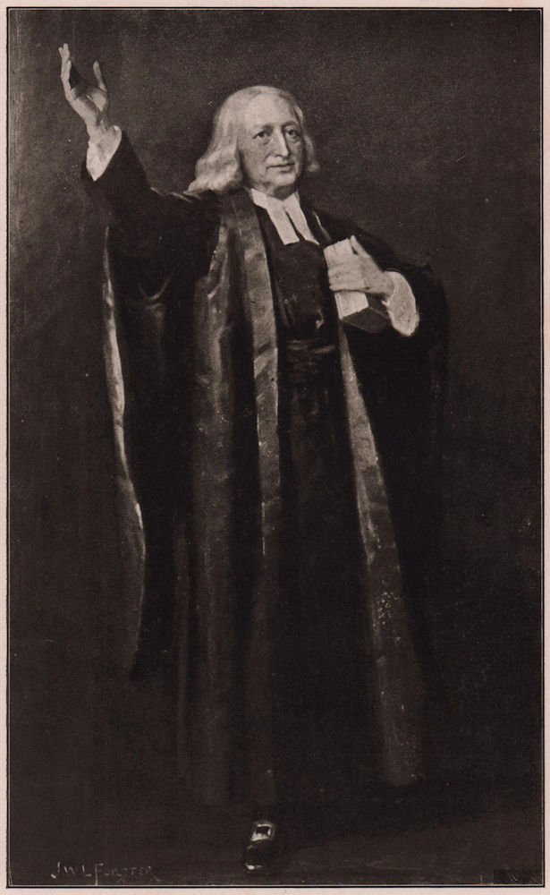 John Wesley. England 1903 old antique vintage print picture
