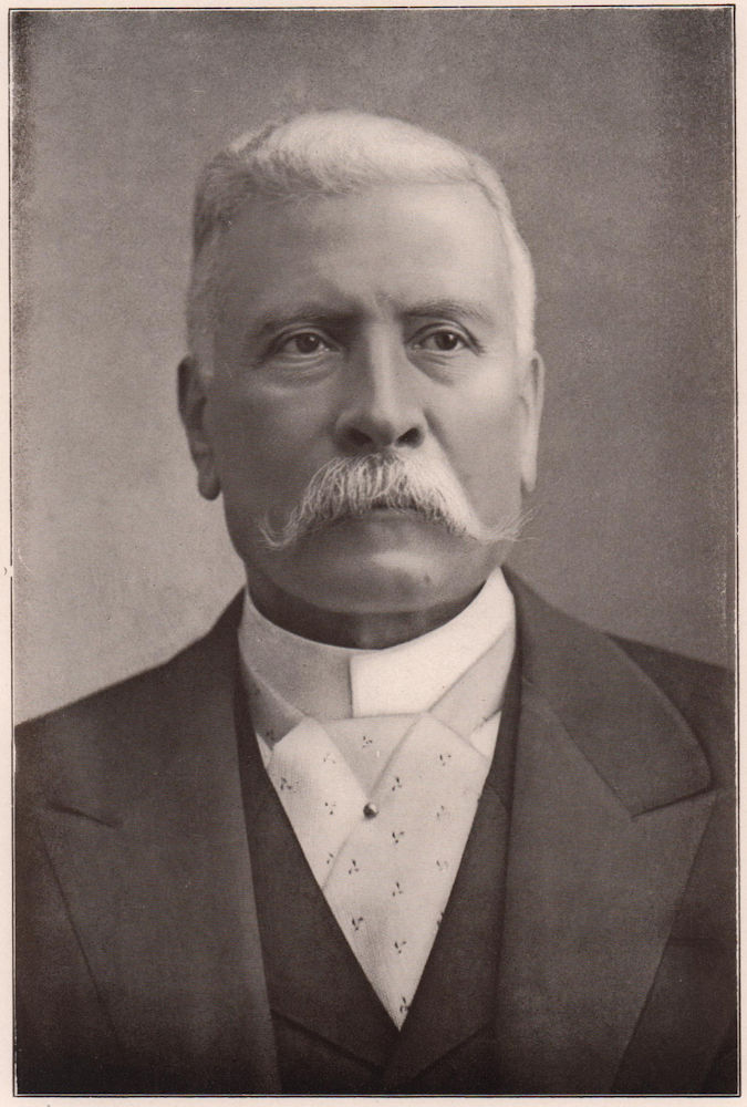 Mexico: General Porfirio Diaz, President. Mexico 1903 old antique print