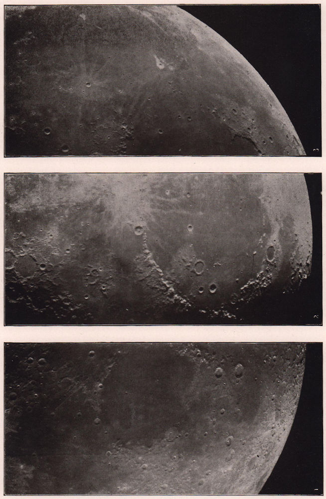 Moon Mare Tranquillitatis Serenitatis Imbrium. Plato. Kepler. Aristarchus 1903
