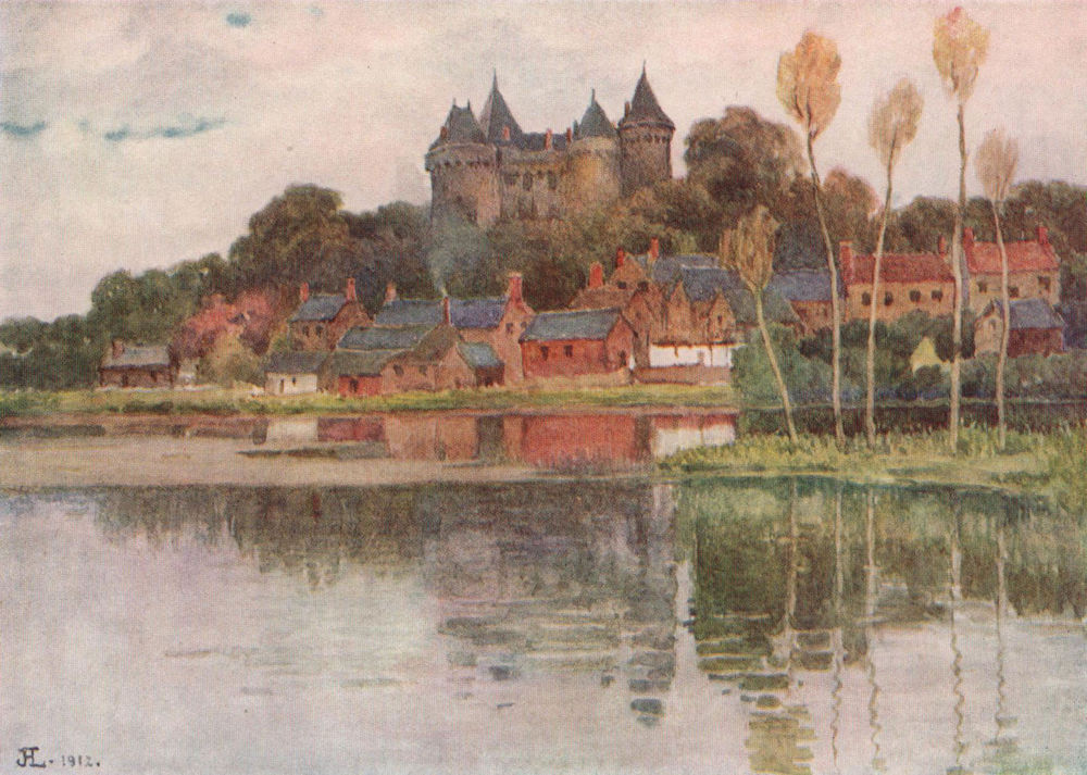 Associate Product Château de Combourg. Ille-et-Vilaine. Côte d'Émeraude 1912 old antique print