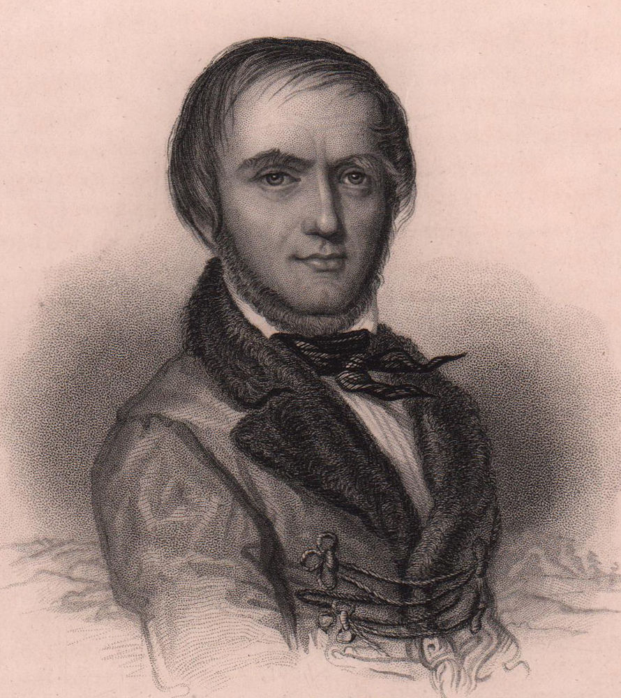 Jozef Bohdan Zaleski. Poland Polish poet 1839 old antique print picture