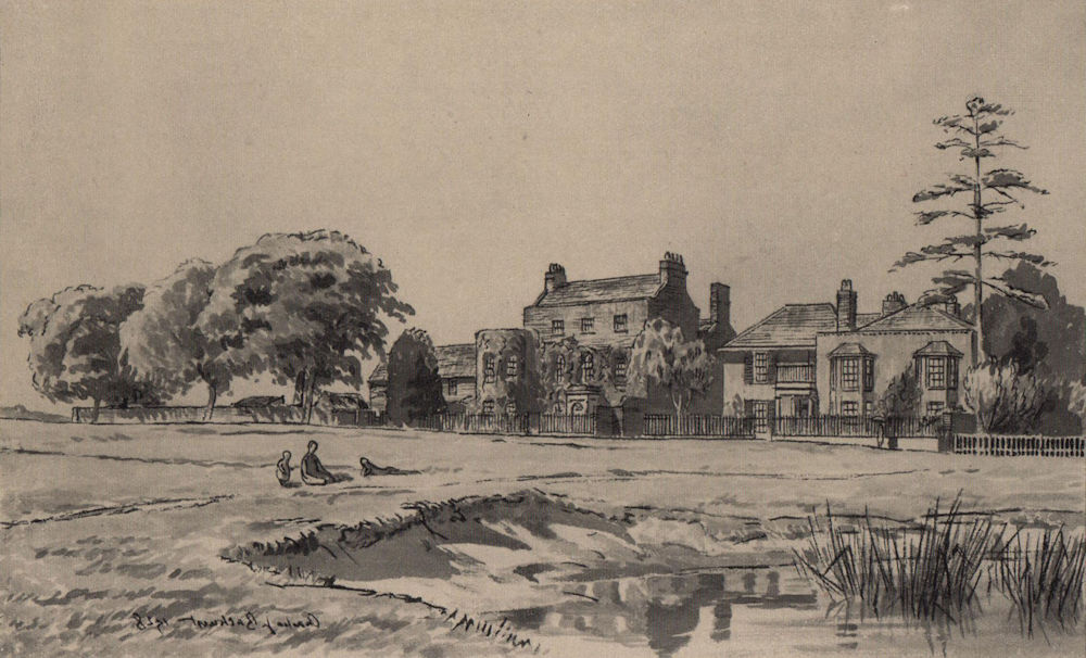 Gerrard's Cross, Chilterns, Buckinghamshire 1929 old vintage print picture