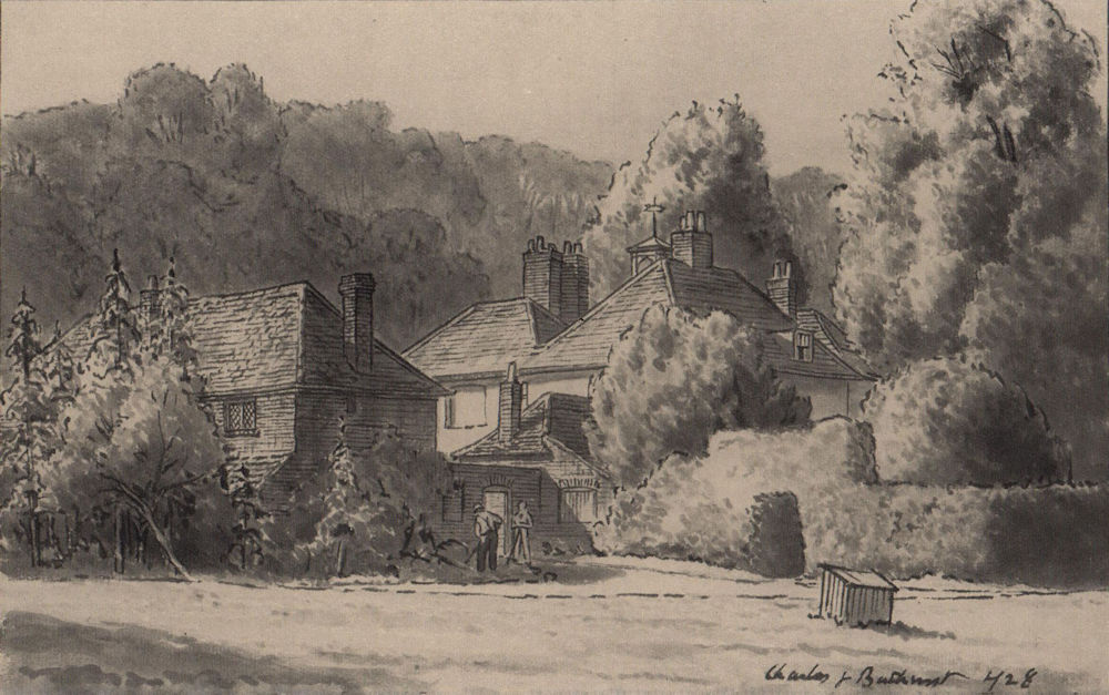 Stone Dean, Chalfont St Giles. Chilterns. Buckinghamshire 1929 old print