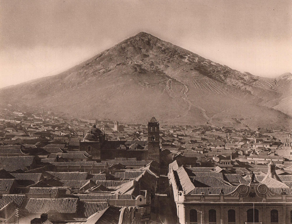 Associate Product General view of Potosi, the silver town of Bolivia. Bolivia 1928 old print
