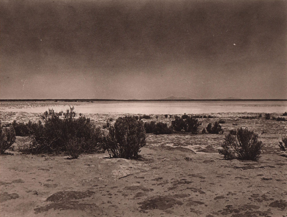 Salar of Coipasa. Salt desert. Bolivia 1928 old vintage print picture