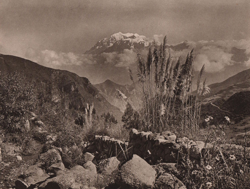 Associate Product The Illimani seen from the Valley of Araca. Bolivia 1928 old vintage print