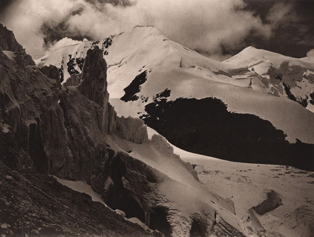 Chojñacota Glacier & Mount Jachacunocollo. Kimsa Cruz chain. Bolivia 1928