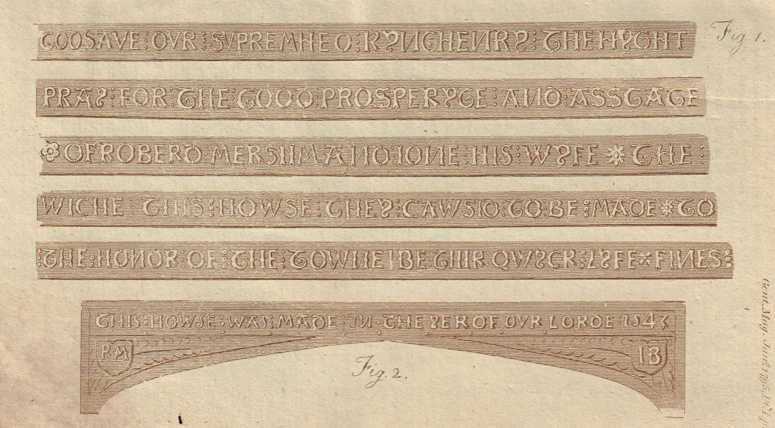 Inscription on the Bridewell at Aysham, Norfolk, built by Robert Mersham 1795