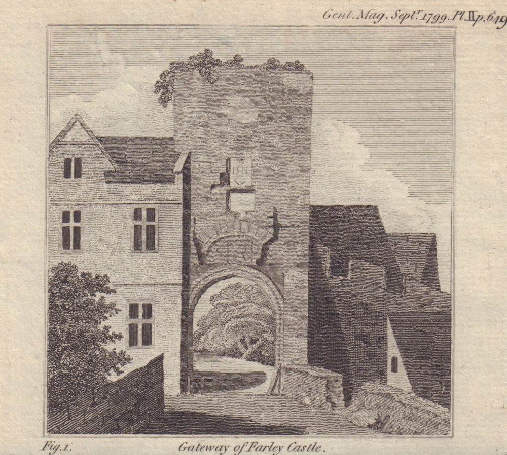 The Gateway of Farley Castle now Farleigh Hungerford Castle, Somerset 1799