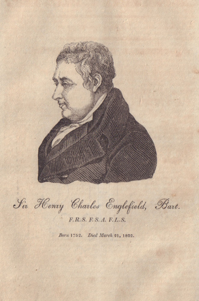 Associate Product Sir Henry Charles Englefield, 7th Baronet, 1752-1822. Astronomer 1822 print