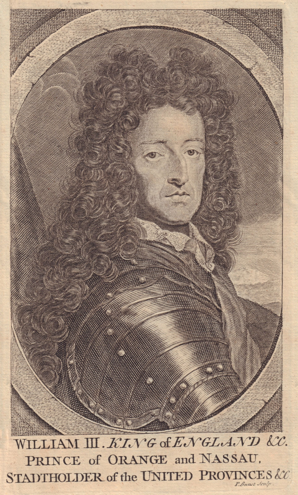 King William III Prince of Orange and Nassau. United Provinces Stadtholder 1747