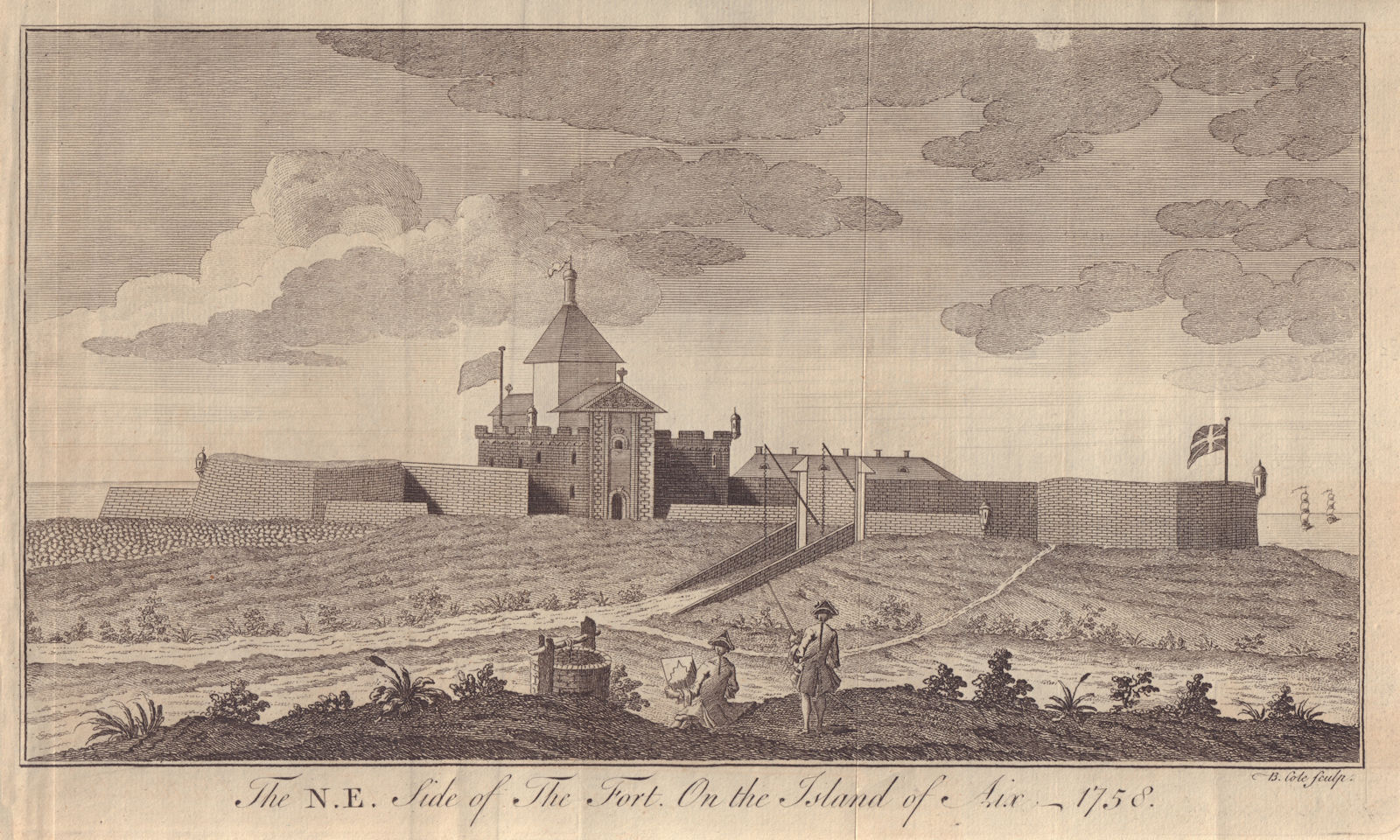 Associate Product The N.E. side of the Fort on the Island of Aix. Île-d'Aix Charente-Maritime 1758