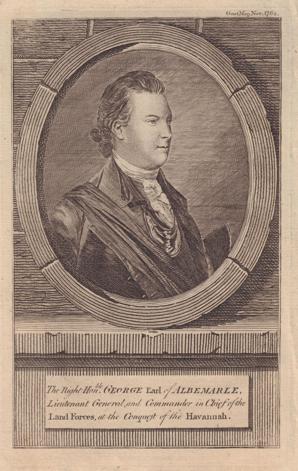 George Keppel, 3rd Earl of Albemarle. 1762 Capture of Havana, Cuba 1762 print