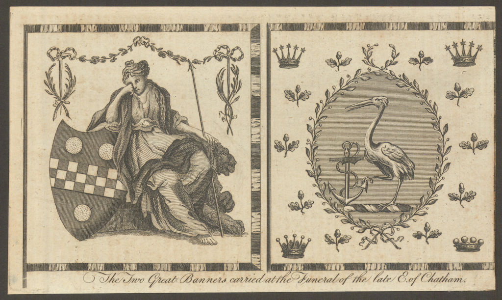 Banners carried at the Funeral of William Pitt, First Earl of Chatham 1778