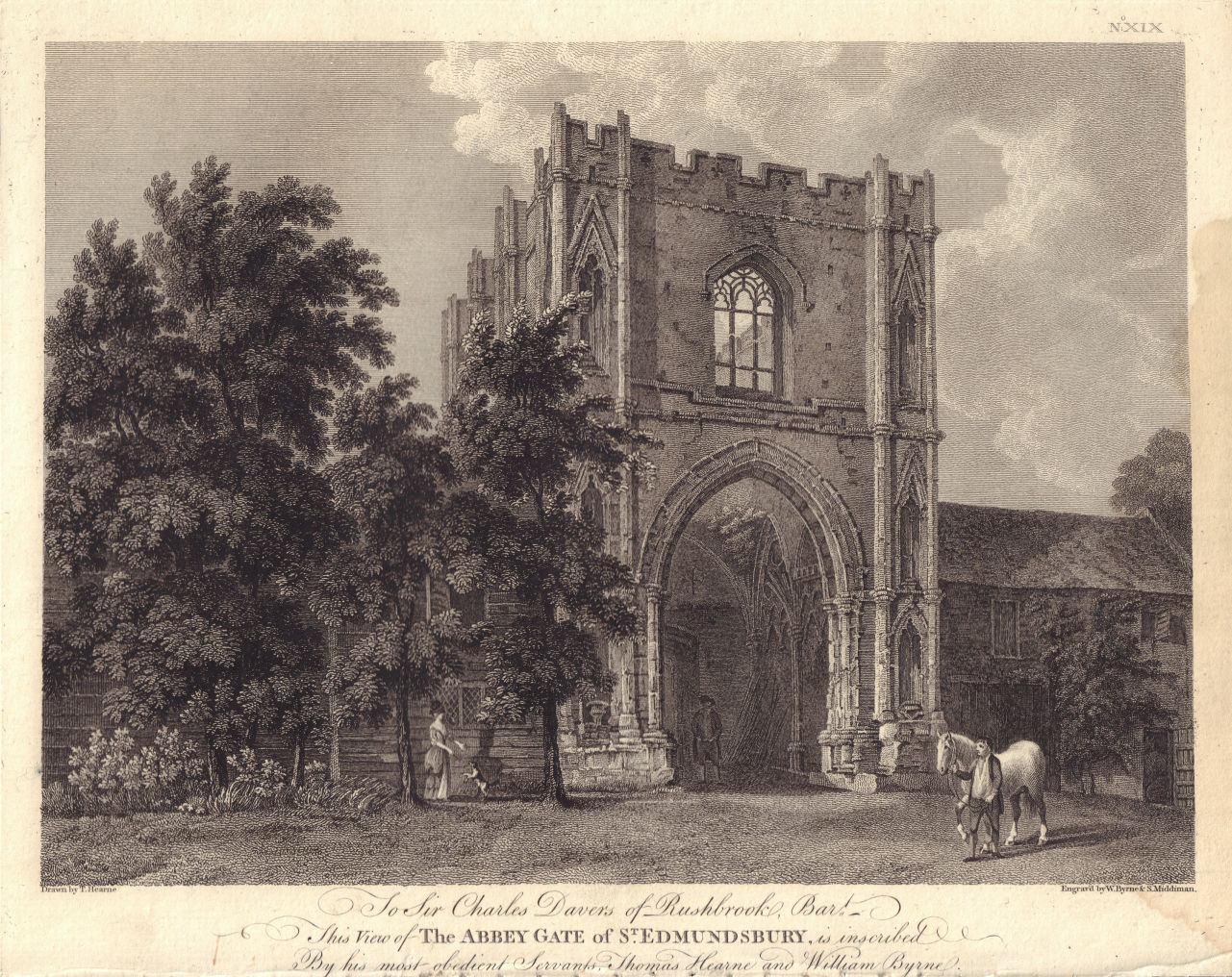 Associate Product Abbey Gate of St. Edmundsbury, Bury St Edmunds, Suffolk. GROSE 1779 old print