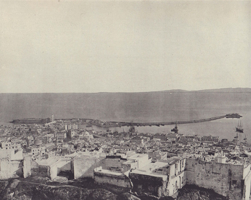 Algiers. Algeria. STODDARD 1895 old antique vintage print picture
