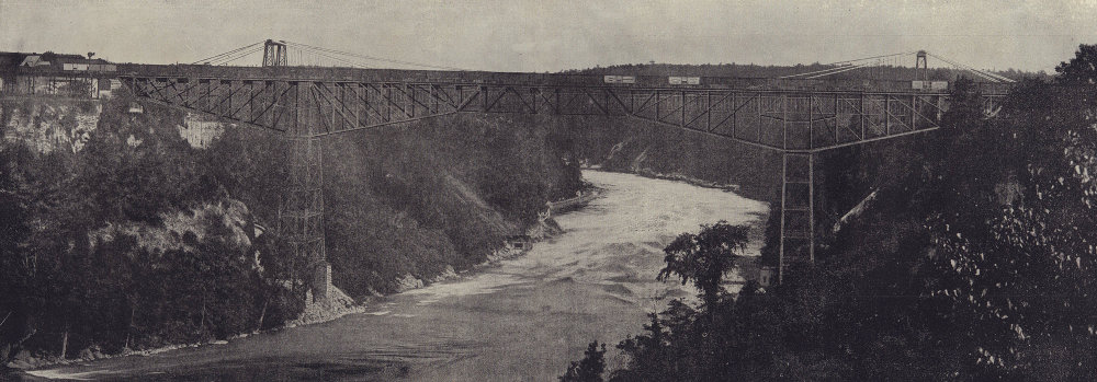 Associate Product The Niagara Cantilever Bridge. North America. STODDARD 1895 old antique print
