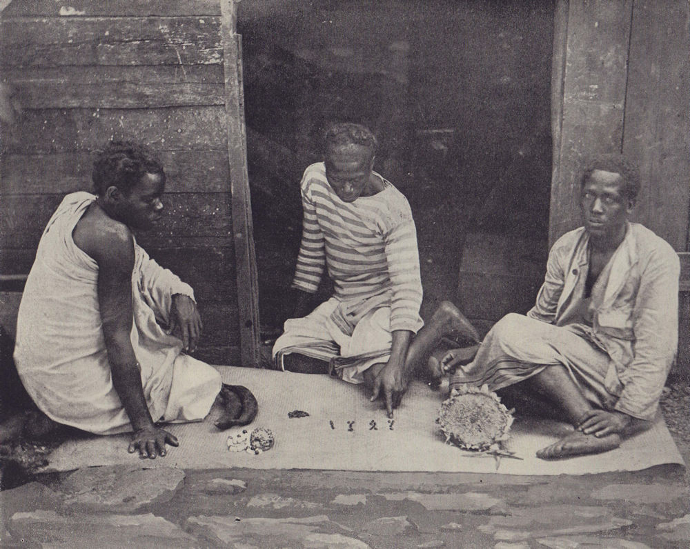 Associate Product The Sikidy divination session, Madagascar. STODDARD 1895 old antique print