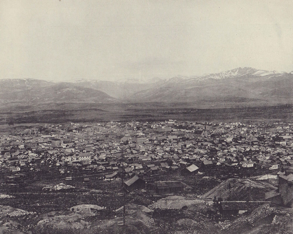Leadville, Colorado. STODDARD 1895 old antique vintage print picture