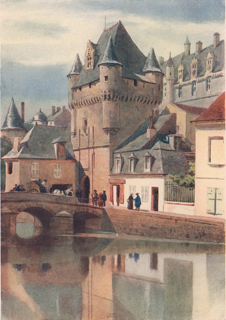 Loches, one of the town gateways by Alexander Murray. Indre-et-Loire 1904