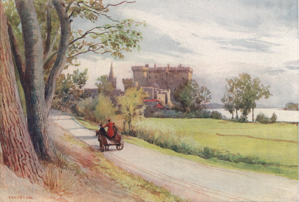 Associate Product Tarascon, the castle by Alexander Murray. Bouches-du-Rhône 1904 old print