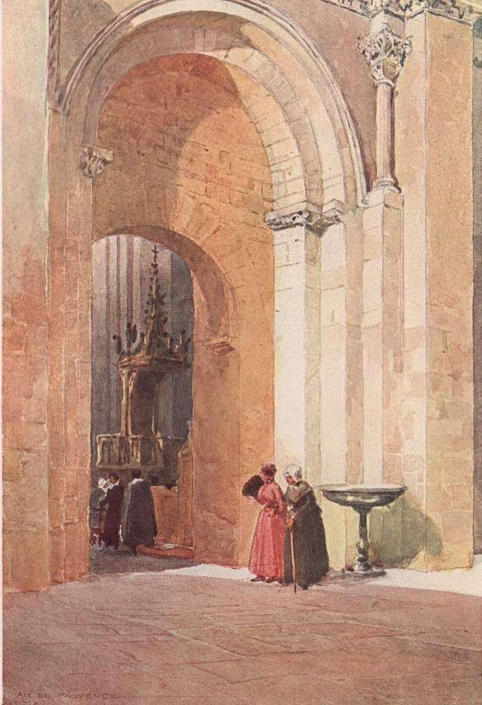 Aix-en-Provence, Romanesque arch, St. Sauveur cathedral by Alexander Murray 1904