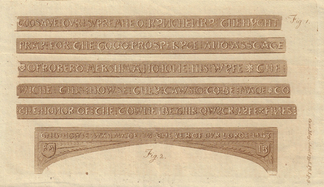 Inscription on the Bridewell at Aysham, Norfolk, built by Robert Mersham 1795
