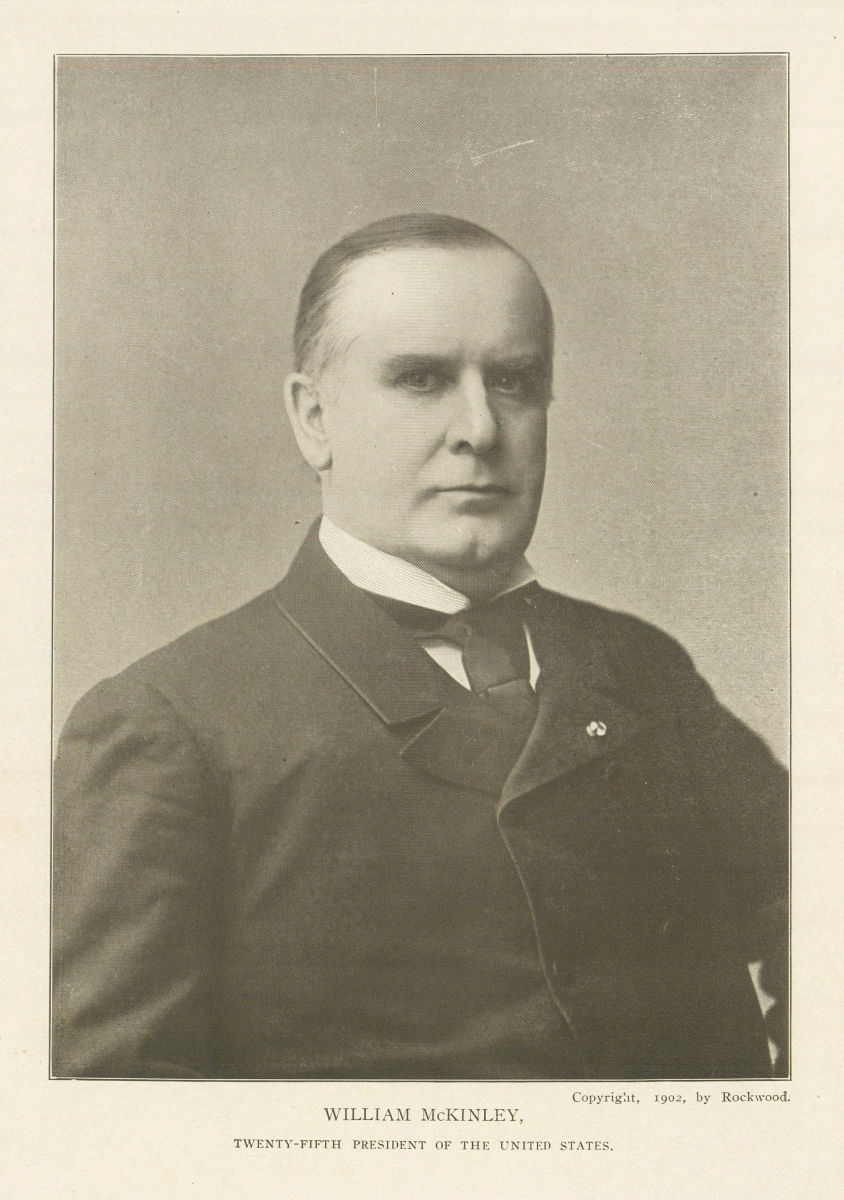 Associate Product WILLIAM McKINLEY, TWENTY-FIFTH PRESIDENT of THE UNITED STATES. USA 1907 print