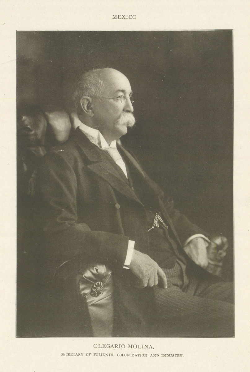 Mexico Olegario Molina, Secretary of Fomento, Colonization And Industry 1907