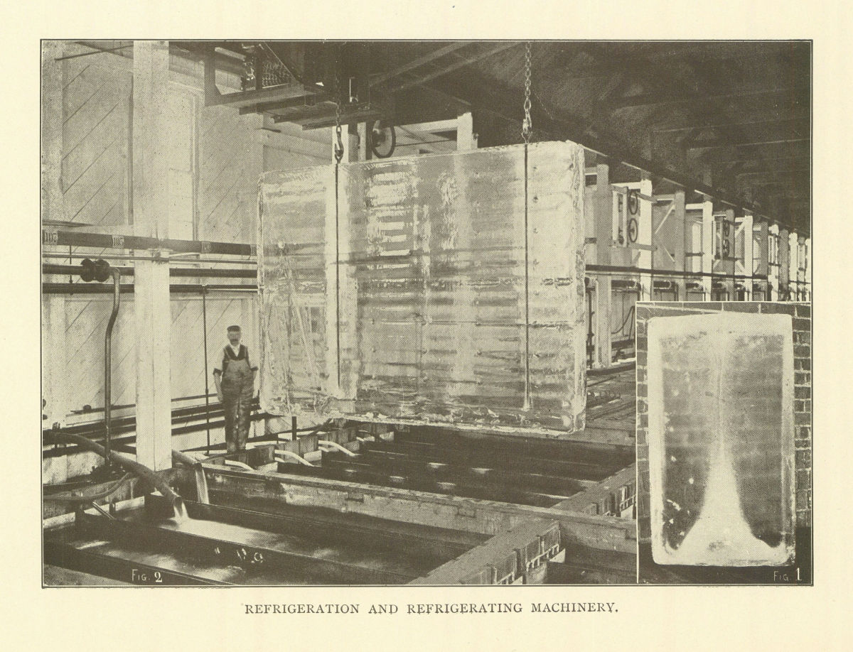 Refrigeration And Refrigerating Machinery. Engineering 1907 old antique print