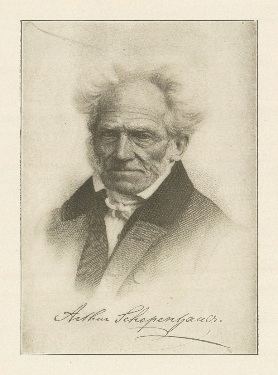 Arthur Schopenhauer. Germany 1907 old antique vintage print picture