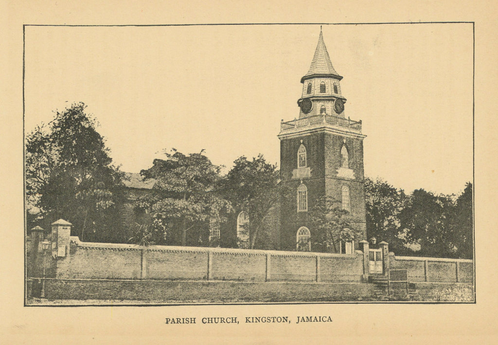 Kingston Parish Church, Jamaica. Rebuilt after 1907 earthquake. St Thomas 1889