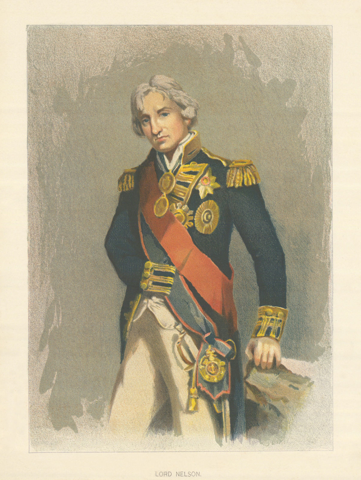 Associate Product Lord Nelson by W.C. Symons. Royal Navy 1893 old antique vintage print picture