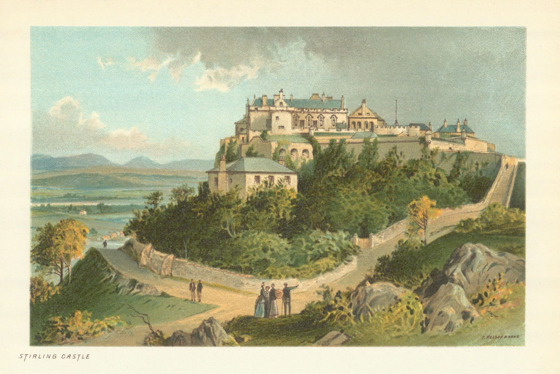 Stirling Castle. Scotland antique chromolithograph 1891 old print